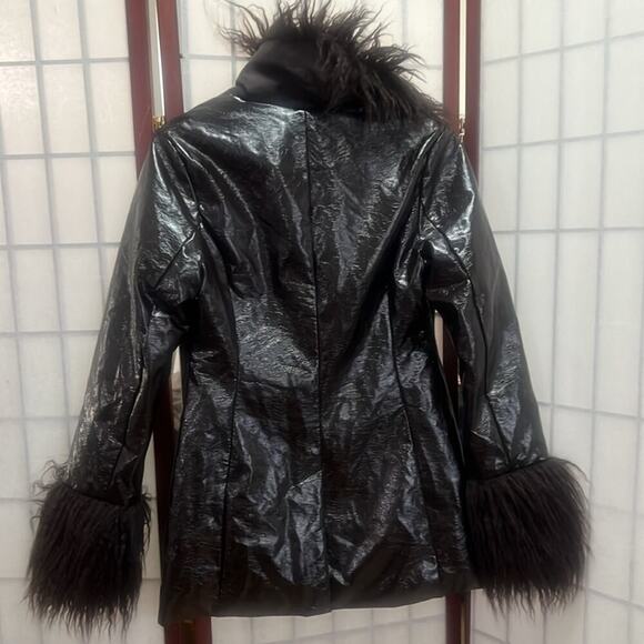 ASOS COLLUSION‎ PENNYLANE AFGAN FUR JACKET SIZE US 4 UK8.EU36 - Picture 2 of 7